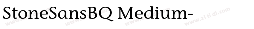 StoneSansBQ Medium字体转换